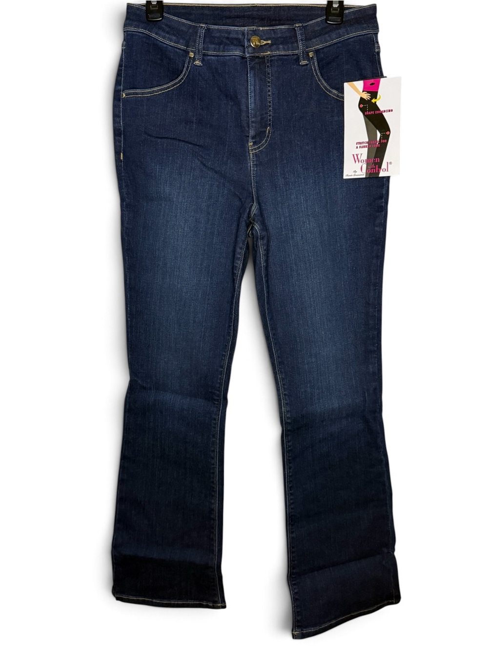 Women with Control by Renee Greenstein Jeans Indigo Dark Wash Size 10 Brand New